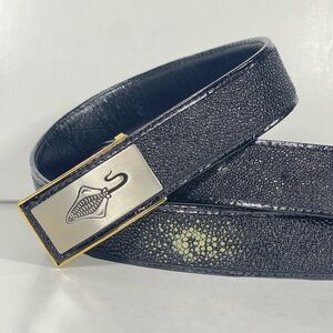 RIVER Genuine Stingray Leather Belt Size 34-41